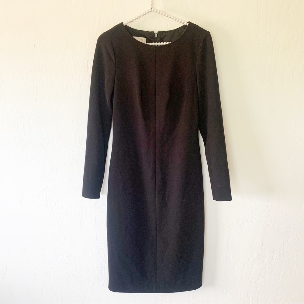 Elegant Black Long Sleeve Dress